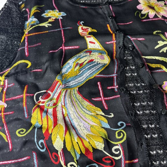 Carlisle Tank and Sweater Set Peacock Floral Design L & XL - Picture 7 of 7